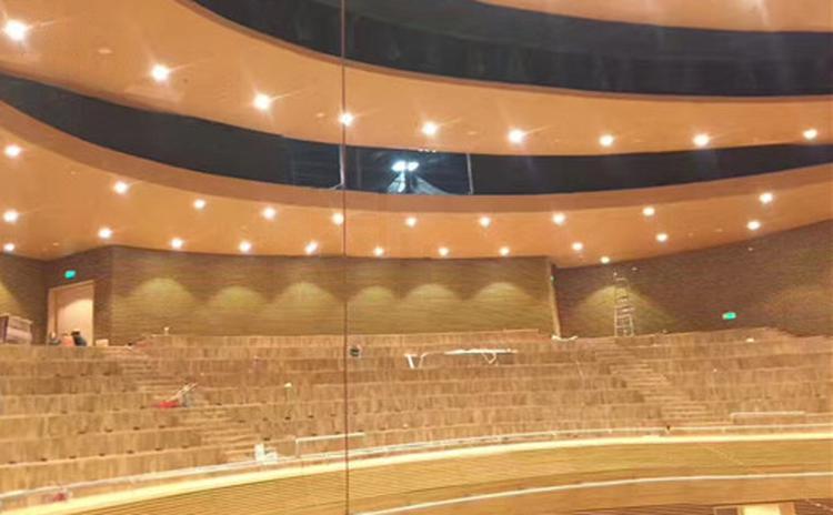 湖北襄陽學院音樂廳槽木吸音板聲學工程 湖北襄陽學院音樂廳槽木吸音板聲學工程